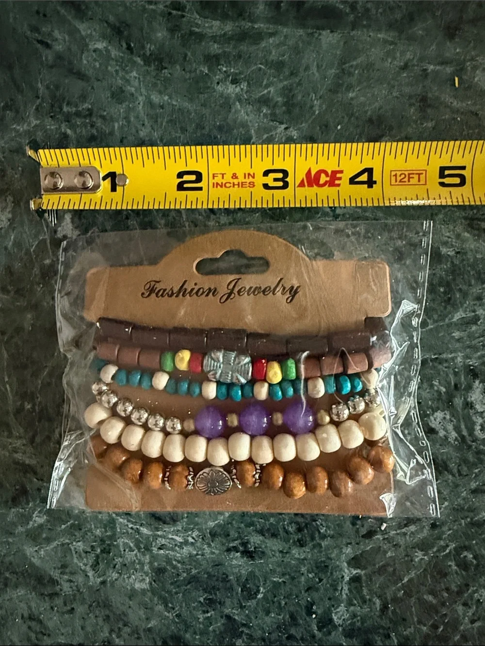 Package of Six Bohemian Style Bracelets  Wear them stacked or individually